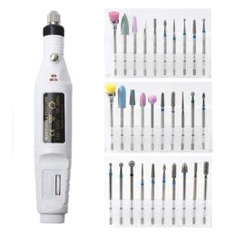 Nail Manicure Set 1 Set Professional Electric Nail Drill Machine Pedicure Manicure Drill Pedicure Drill Set Salon Nail Drill 20000RPM Nail Drill 231123