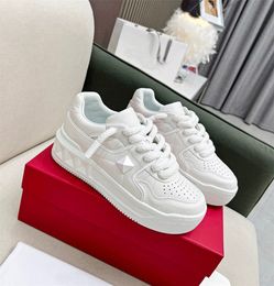 female roller shoes casual rivet heightening lace-up muffin bottom couple daddy sneakers