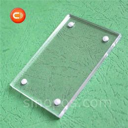 Magnet Combined Acrylic Sign Holder Flat magnetic horizontal clear plastic frame po A5 A4 tag card poster table desk display12863