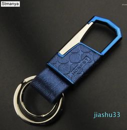 Keychains Stmanya Brand Top Men Car Key Chain Women Waist Hanging Metal Keychain High Quality Holder Bag Charm Ring