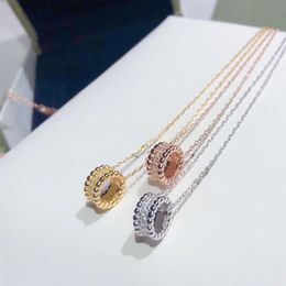 Designer Halskette Frauen Klassische Designer Luxus Zylinder Diamant Anhänger Halsketten für Dame Schmuck Hohe Qualität