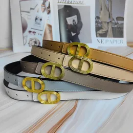 Womens Designer Belt Fashion Leather Belt Woman Belt 2.3cm Width Size 95-115 Fashion Style Gold Buckle Smooth Buckle Multi Colour Woman Candy-colored Retro Belt