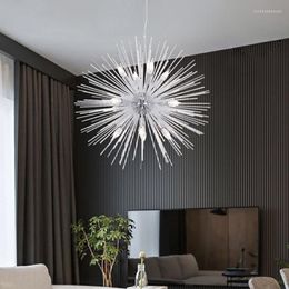 Chandeliers Modern Dandelion Firework Sea Urchin Chandelier Shop Decoration Lighting Living Dining Room Bedroom Led Indoor Fixtures