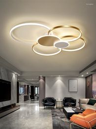Pendant Lamps Modern LED Ceiling Chandeliers Nordic Round Lights For Living Room Bedroom Restaurant Indoor Home Decor Lighting