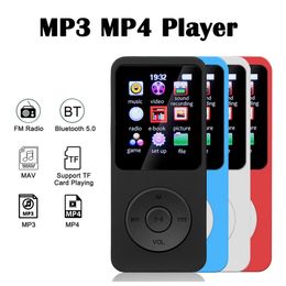 MP3 MP4 Players de 1,8 polegada Tela colorida Mini Bluetooth MP3 player E-book Sports Mp3 Mp4 FM Radio Players de música estudantil para Win8xpvista 231123