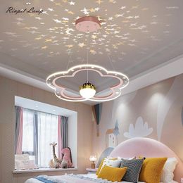 Pendant Lamps Creative Personality Space Star LED Light Chandeliers Boys And Girls Bedroom Room Other Bedrooms Study Children's