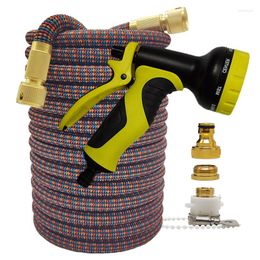 Watering Equipments Flexible Home And Garden Magic Hose Expandable 25-100FT House Farm Car Wash High Pressure Pipe Gun Set Accesorries