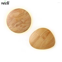 Wall Lamps Modern LED Wooden Lamp Nordic Originality Indoor Lighting AC110-240 V Personality Bedside Bedroom Light