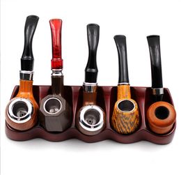 Smoking Pipes Detachable cleaning and filtering cigarette holder, rubber wood pipe and cigarette set