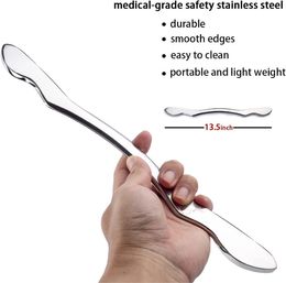 Stainless Steel Gua Sha Scraping Massage Tool Help Relieve Sore Muscles Tissue Mobilisation Muscle Scraper Tool myofascial fascial Release Tool