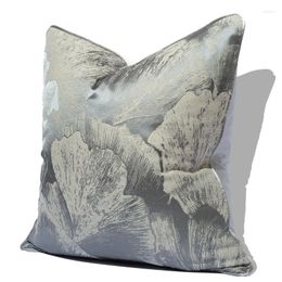 Pillow Case Chinese Simple Style Series Household Products Sofa Cushion Cover Silver Grey Pillowcase