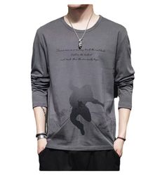 Men half sleeved T-shirt summer fashionable casual men clothing ice silk knitted long sleeved oversized t-shirt men autumn clothes