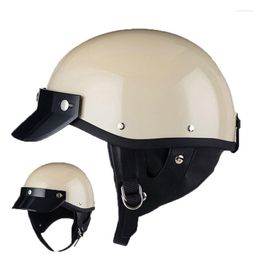 Motorcycle Helmets Capacete De Moto Masculino Retro Vintage Helmet Men Casque Open Face Scooter Motorbike Racing Riding