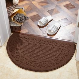 Carpets Entrance Semi-Circular Doormat Carpet Household Welcome Outdoor Door Mat Foot Pad Non-Slip Area Rug For Bathroom Kitchen