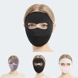 Bandanas Sunscreen Mask Summer Silk Anti-UV Outdoor Sports Cycling Bike Motorcycle Scarf Breathable Thin Women Half Face Cover