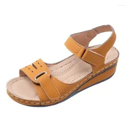 Sandals Women's Dames Schoenen Zomer 2023Summer Women Shoes Fashion Rome Size 43 Wedges Comfortable Casual Walking