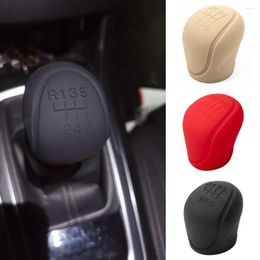 Interior Accessories Car Silicone Gear Shift Knob Cover Non-Slip Grip Handle Protective Covers Manual 5 6-speed