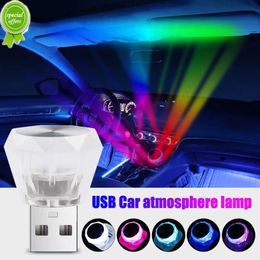 Mini USB LED Car Ambient Light Portable USB Plug Interior Decorative Lamps Auto PC Computer Universal Atmosphere Bulb