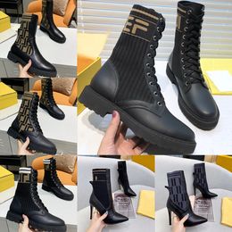 2024 Luxury Designer boots Silhouette Ankle Boot martin booties Stretch High Heel Sneaker Winter womens shoes chelsea Motorcycle Riding woman Martin35-41