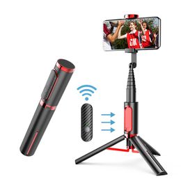 Wireless Bluetooth compatible Selfie Stick Extendable Monopod Remote Control Tripod For Smart Cell Mobile Phone Xiaomi Huawei