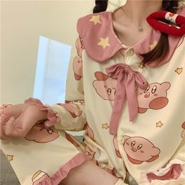 Indumenti da notte da donna Pigiama Kawaii per donna Manica lunga Anime Pijama Young Lady Bella ragazza Dolce pigiama Casual Homewear Lolita Camicia da notte