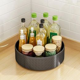 Kitchen Storage 360° Rotating Shelf Spice Organiser Wall Corner Counter Surface Round Divine Bathroom Supplies