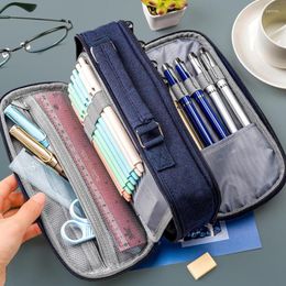 Pencil Case Trousse Ecole School Bags For Boys Cute Stationery And Office Estuche Kawaii Large Capacity Pen Box Pouch Korean