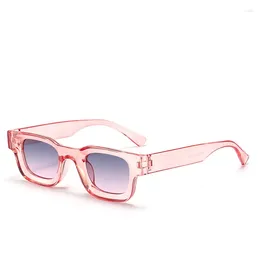 Sunglasses Cat Eye Woman Brand Designer Vintage Square Sun Glasses Female Small Frame Clear Lens