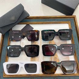 Fashion Pradd cool sunglasses designer P family 2022 new women's net red same personalized box plate SPR 23Y-S