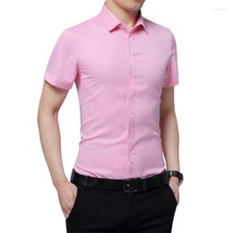 Men's Dress Shirts For Men Fashion Summer Men's Clothing Short-sleeved Slim Fit Non-iron Thin Casual Tops Plus Size 5XL