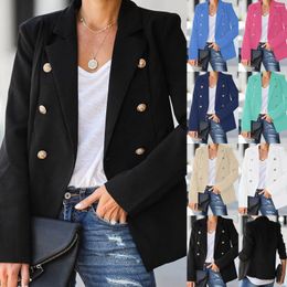 Women's Suits Casual Light Weight Thin Jacket Slim Coat Long Sleeve Office Business Coats Woman For Winter