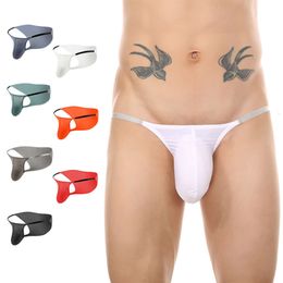 Men S Sexy Briefs Breathable Air Hole Underwear Elastic Strap Low Rise Hombre Bulge Pouch U Convex Panties