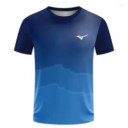 Men's T Shirts Summer Quick Drying Breathable Table Tennis Set Short Sleeve Sports Training Large T-shirt Fitness Top