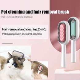 New Pet Cats Brush Hair Remover Grooming for Cat Things Self Cleaning Cat Comb Sticky Brush Massager Kitten Accessories Products