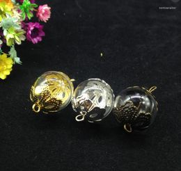Pendant Necklaces 10sets 16mmwith 2 Tiny Hole On The Crystal Ball Hollow Glass Hand Blown Necklace Charming Handmade Jewelry Terrarium