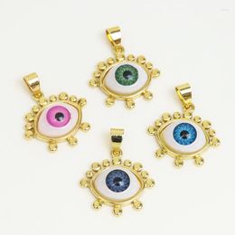 Pendant Necklaces 10 Pcs Turkish Eyes Jewelry Accessories Mix Color Pendatn For Making 90109