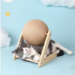 Cat Beds Scratching Ball Toy Kitten Sisal Rope Board Grinding Paws Toys Cats Scratcher Wear-resistant Pet Furniture Supplies