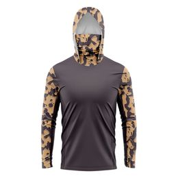 Other Sporting Goods Fishing Performance Shirts Hiking Clothing Long Sleeve Mask Uv Protection Fishing Jersey Fishing Hooded 231123