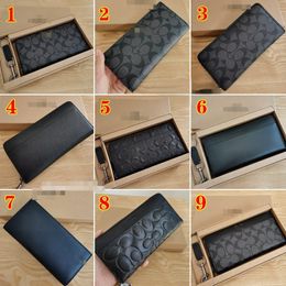 F74597 F74999 Card Holder Zipper Long Wallet Men's Business Fashion Portable Storage Exquisite Versatile Coin Card Purse Handbag