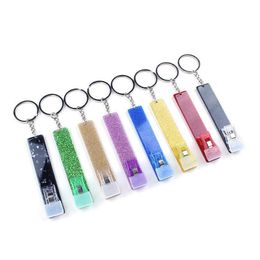 Party Favor Credit Card Pler Keyring Glitter Acrylic Bank Cards Grabber Keychain For Long Nail Tool Sn5306 Drop Delivery Home Garden Dhba4