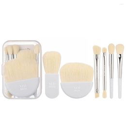 Makeup Brushes Mini Travel Brush 6pcs Eye Shadow Skin Tool Portable Loose Tone Beauty Cosmetic Foundation N2U8