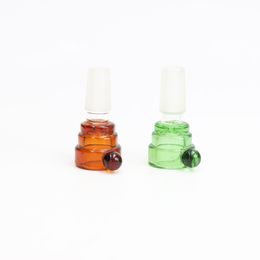 2pcs lollipop Glass Slide Bowl 14mm Male Joint Smoking WaterPipe