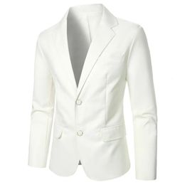 Mens Suits Blazers Suit Luxury Fabric Single Button Business Casual Jacket For Men Banquet Wedding Stage Performance 231123