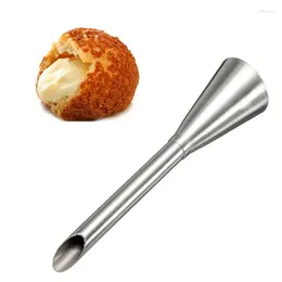 Baking Tools 1pcs Practical Stainless Steel Icing Piping Nozzles Cream Beak Pastry Puff Injector Cake Nozzle Confectionery Tool F0012