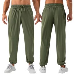 Active Pants Men Quick Dryer Sports Training Bodybuilding Trousers Fitness Running Sweatpant Thin Elastic Jogging