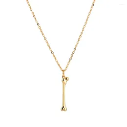 Pendant Necklaces Harong Femur Gold Color Anatomy Thigh Bone Necklace Jewelry For Orthopedic Doctors Nurses Internship Gift