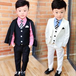 Suits Flower Boys White Blazer Wedding Suit Brand Kids Ceremony Formal Suit with Bowtie Flower Boys Party Tuxedos Costume Suit 230424