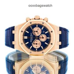 Swiss Made Automatic Mechanical Watches Ademar Pigue Watch Clock 41mm 18 Carat Rose Gold Blue Boutique 26331OR OO D315CR.01 WN-PF1N