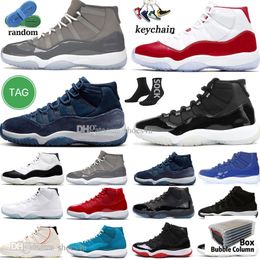 11 Mens Basketball Shoes 11s Cherry Cool Cement Grey Concord 45 Bred UNC Gamma Blue Midnight Navy Velvet Space Jam 72-10 Platinum Tint Men Women Trainers Sport Sneakers