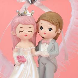 Festive Supplies Other & Party Wedding Decoration Birthday Anniversary Valentine's Day Bride&Groom Couple Synthetic Resin Cake Topper